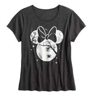 Disneys Minnie Mouse Glow In The Dark Tee Sz S